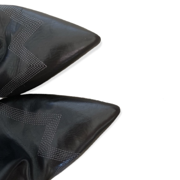 🌺Final Price w/Free Shipping🌺Sigerson Morrison Leather Studded Ankle Boots 8.5 - Picture 5 of 9